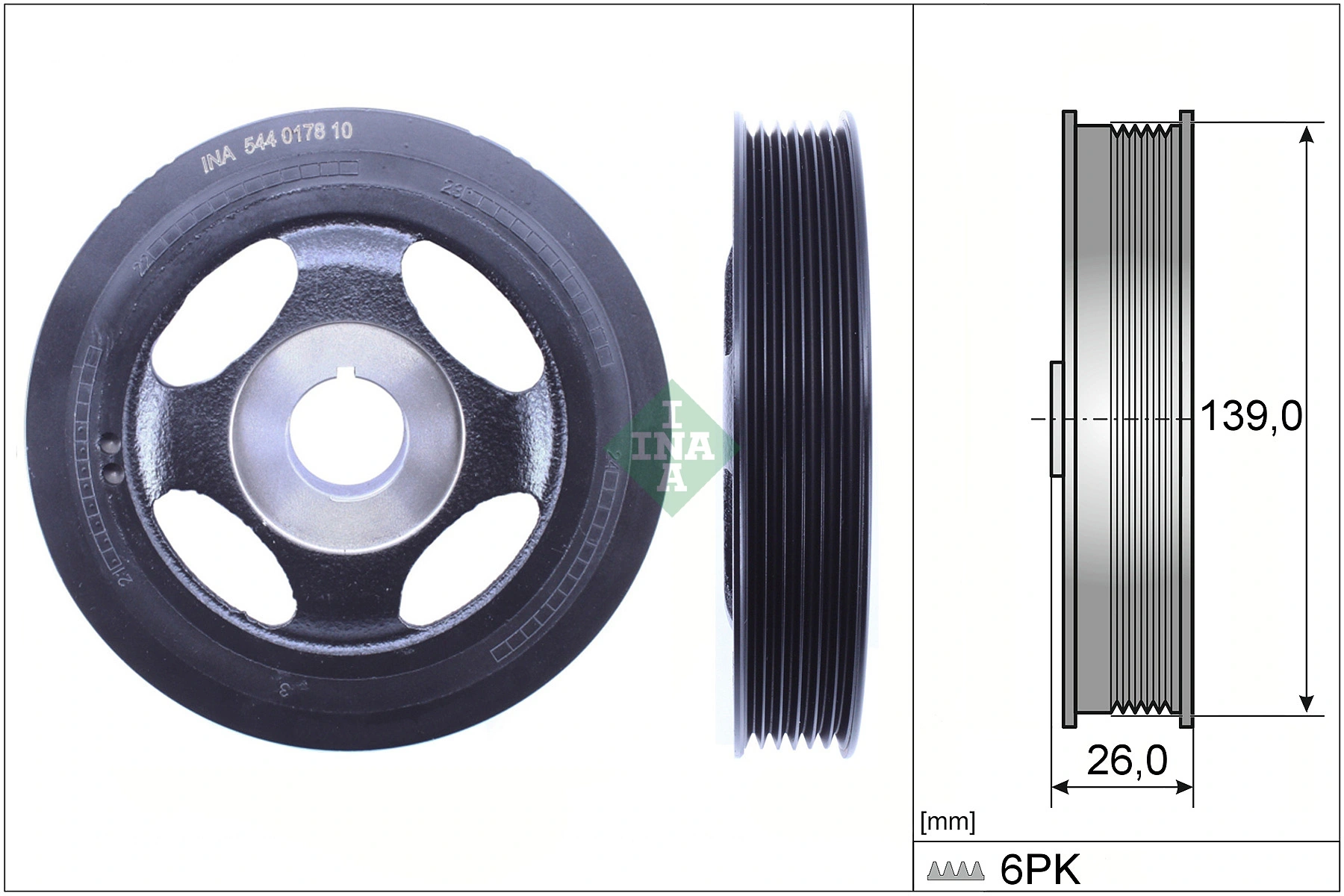 Belt Pulley, crankshaft